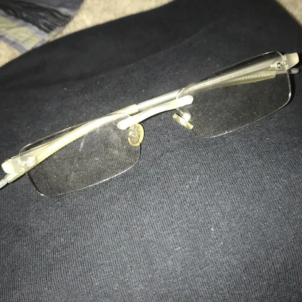 Eyeglass Readers +1.00 Clear Case Rectangle Frame with Case LIKE NEW